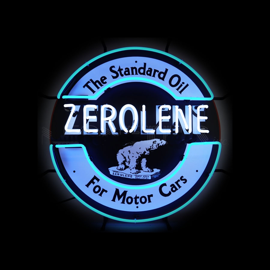 Commercial Glass Printing - NEON SIGN For Zerolen Standard Oil