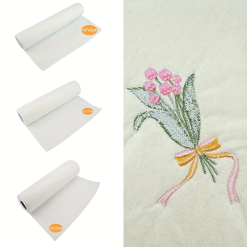 Embroidery Stabilizer Backing - 1 Roll Water Soluble Machine Embroidery