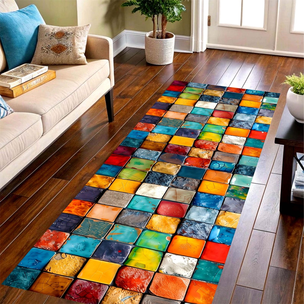 Mosaic Color Tile Long Runner  - Commercial Printing House ulasan dan harga