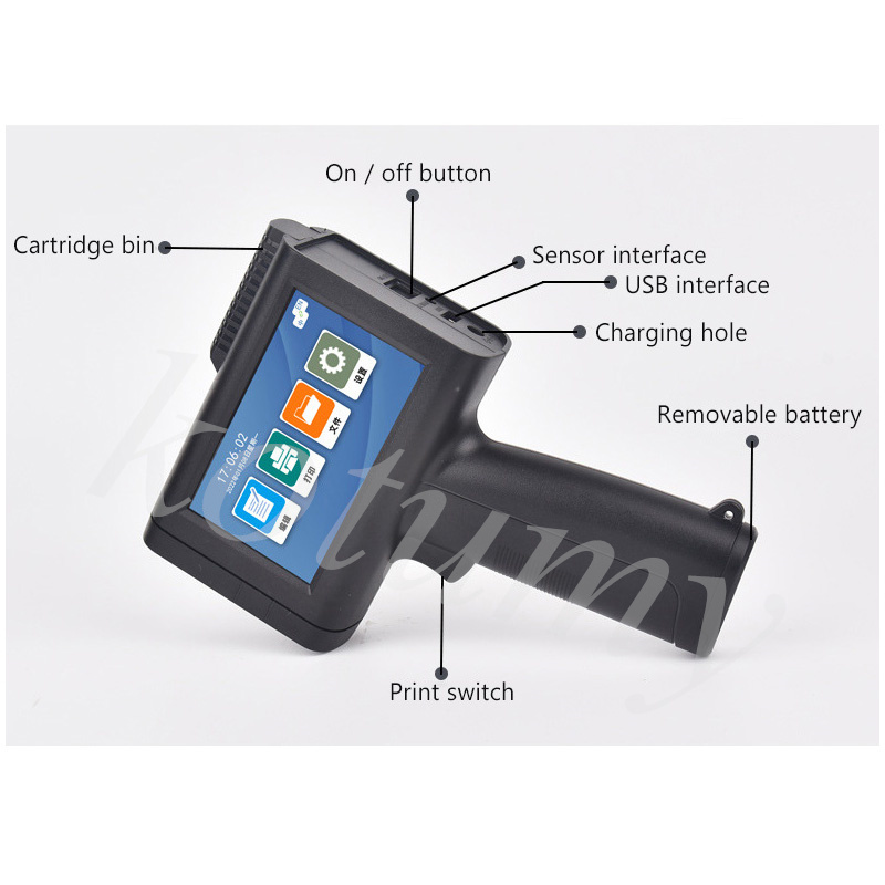 12.7mm Handheld Small Inkjet P - Commercial Printing Logo ulasan dan harga