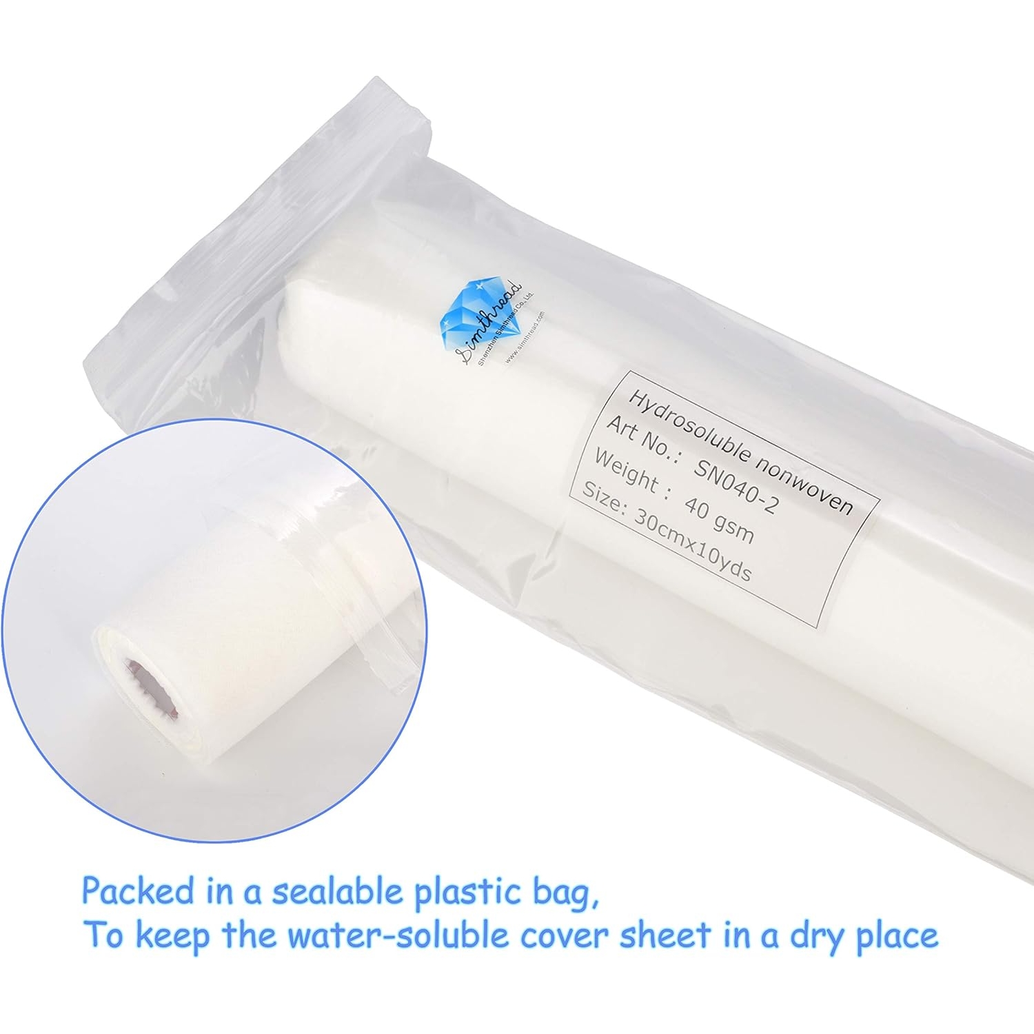 Simthread Non Woven Water Solu - Embroidery Stabilizer Backing ulasan dan harga