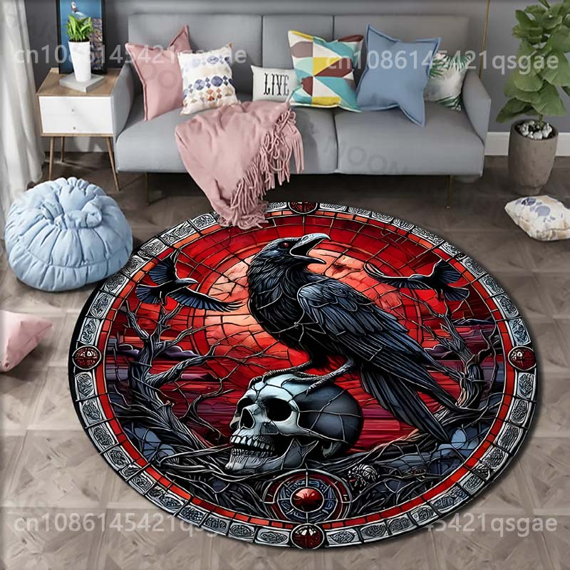 Multiple sizes Raven skull the - Commercial Glass Printing ulasan dan harga