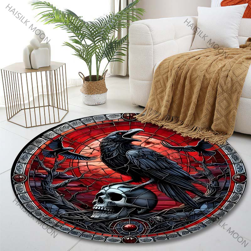 Multiple sizes Raven skull the - Commercial Glass Printing ulasan dan harga