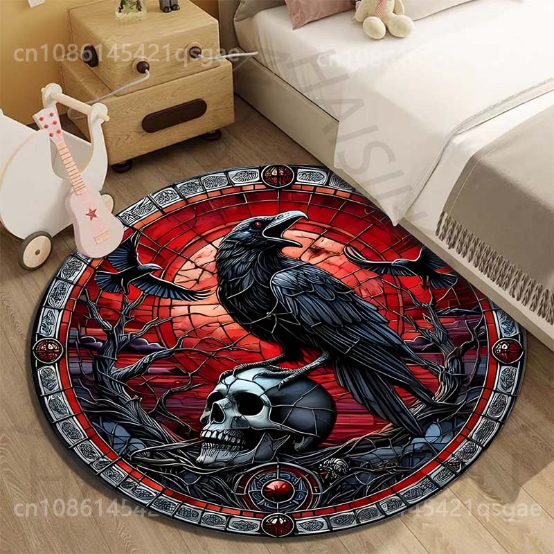Multiple sizes Raven skull the - Commercial Glass Printing ulasan dan harga