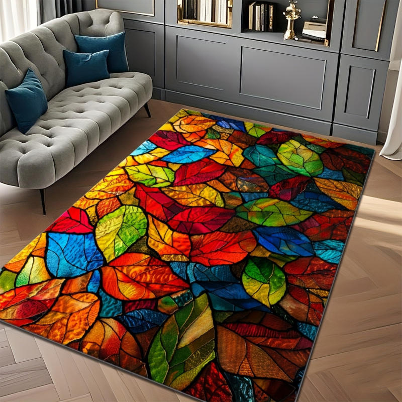 VIKAMA Stained Glass Leaf Prin - Commercial Glass Printing ulasan dan harga