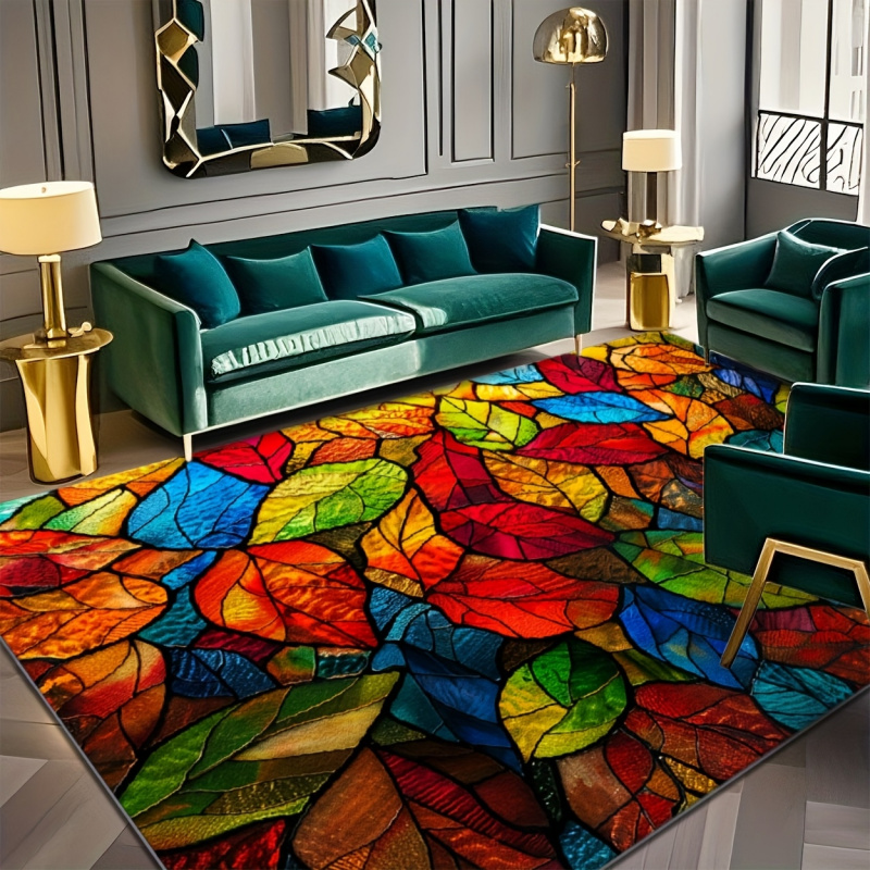 VIKAMA Stained Glass Leaf Prin - Commercial Glass Printing ulasan dan harga