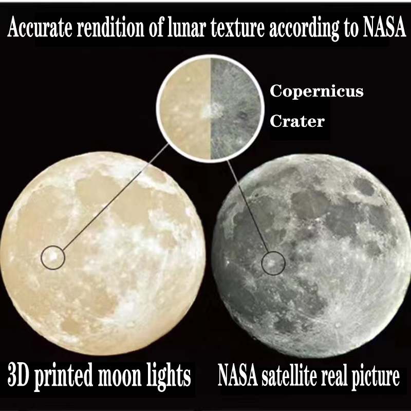 Creative 3D printed moon chand - Commercial Resin Printing ulasan dan harga
