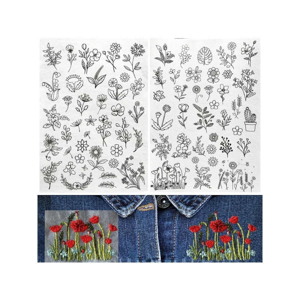 5 sheets A4 Custom Printing Pr - Embroidery Stabilizer Backing ulasan dan harga