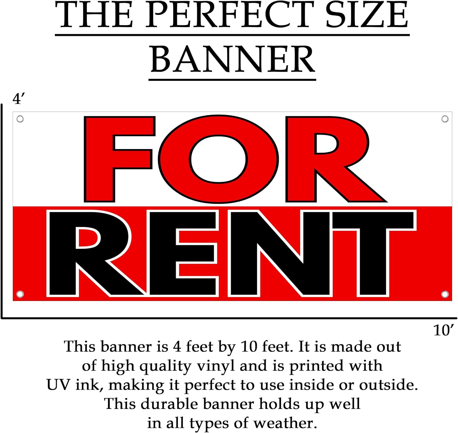 Waterproof For Rent Sign Real  - Commercial Printing House ulasan dan harga