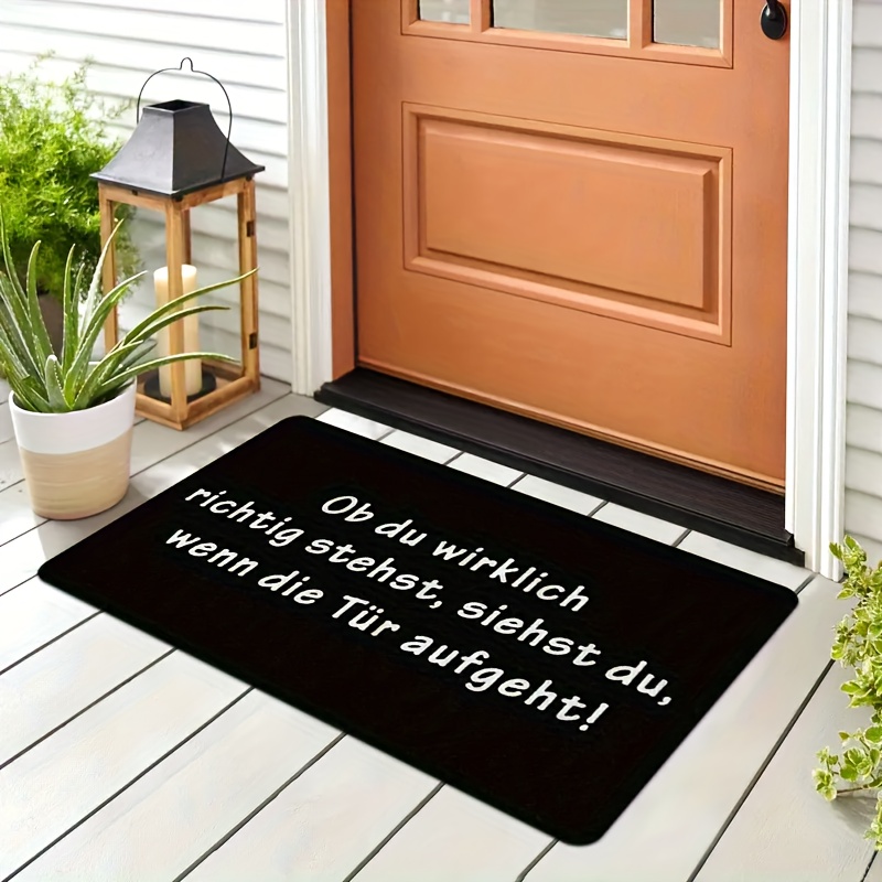 German Quote Flannel Doormat B - Commercial Printing House ulasan dan harga