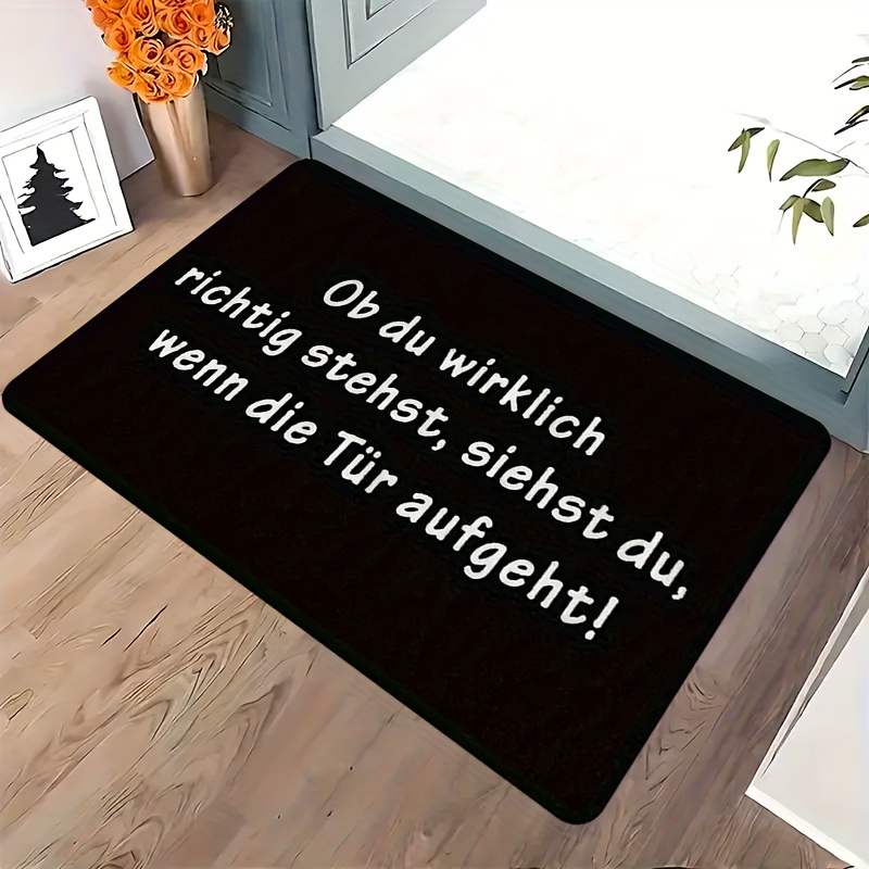 German Quote Flannel Doormat B - Commercial Printing House ulasan dan harga