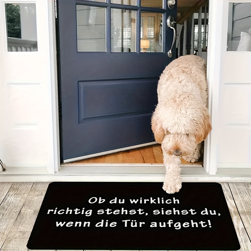 German Quote Flannel Doormat B - Commercial Printing House ulasan dan harga