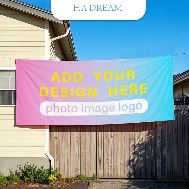 Any Size Custom Banner Flag Lo - Commercial Printing Logo ulasan dan harga