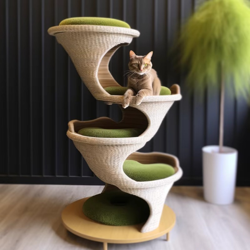 Modern Cat Apartment House, 3D - Commercial Printing House ulasan dan harga