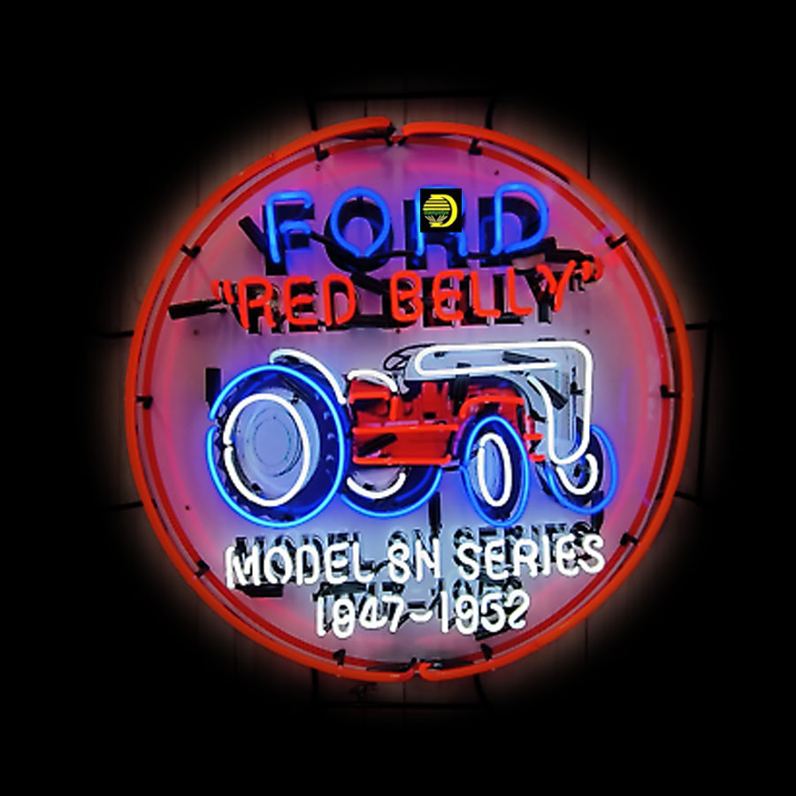 For Red Belly Neon Sign Tracto - Commercial Glass Printing ulasan dan harga