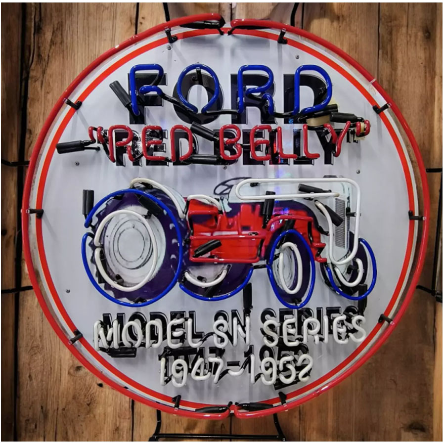 For Red Belly Neon Sign Tracto - Commercial Glass Printing ulasan dan harga