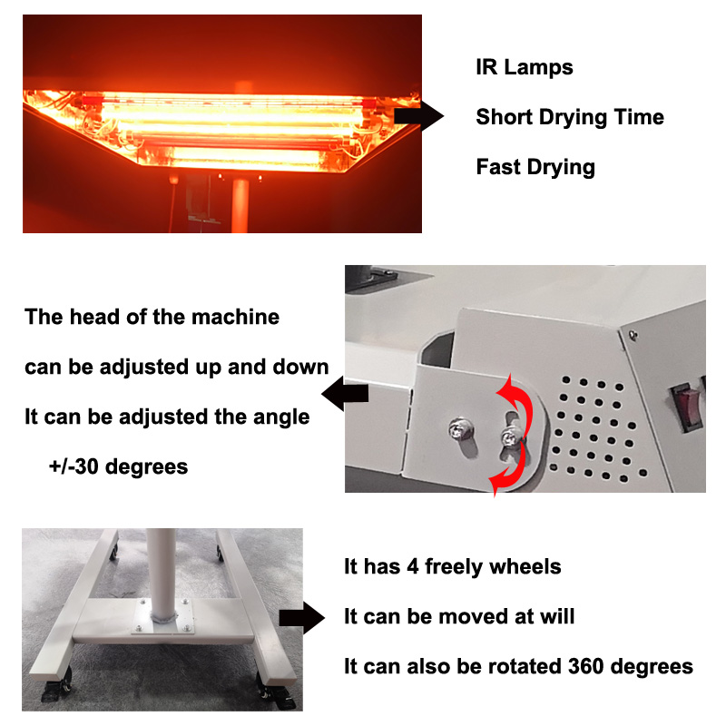 Economical Movable 6KW Infrare - Flash Dryer Screen Print ulasan dan harga